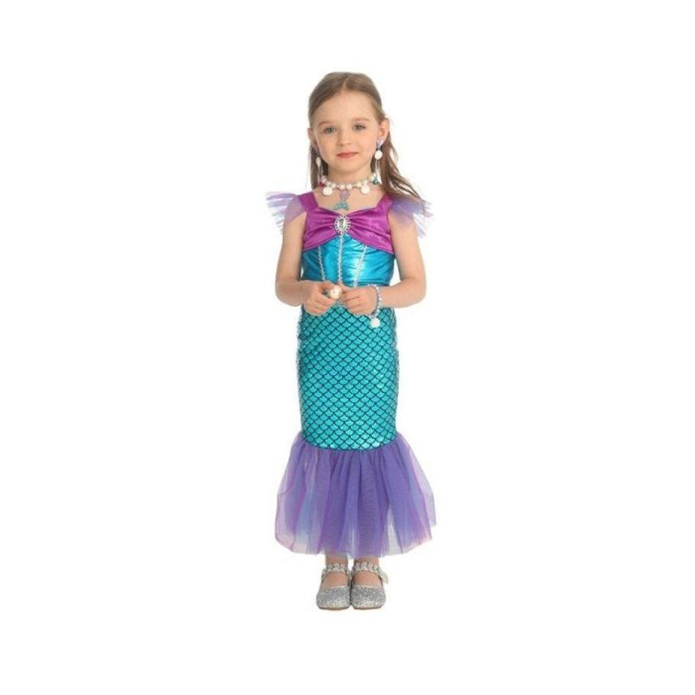 Αποκριάτικη Παιδική Στολή Γοργόνα με Φόρεμα