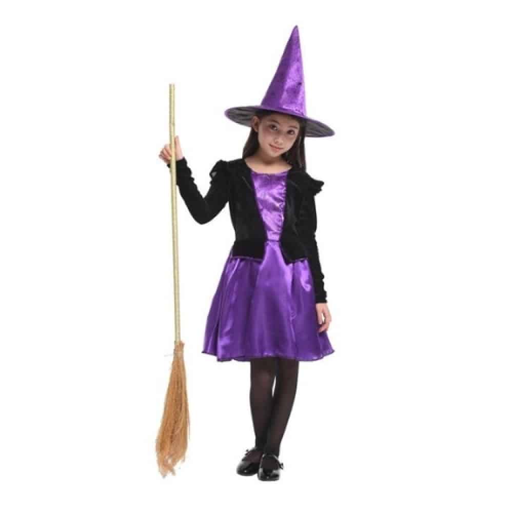 TrademarktΑποκριάτικη Παιδική Στολή Μαγισσούλα Μωβ Μiντι Φόρεμαpapell.gr