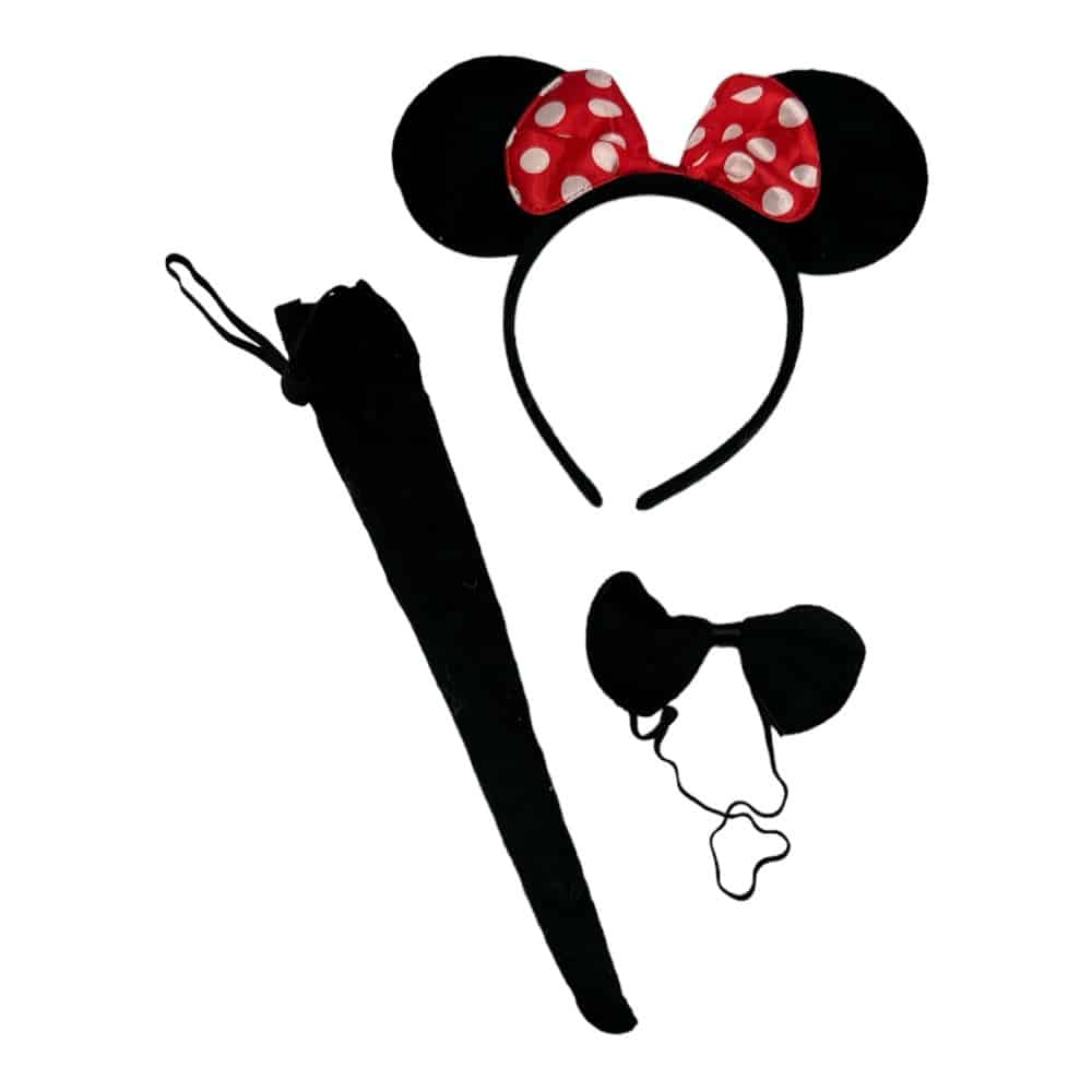 TrademarktΑποκριάτικο Σετ Ποντικάκι Κόκκινος Φιόγκος 25Χ20Χ4 εκpapell.gr