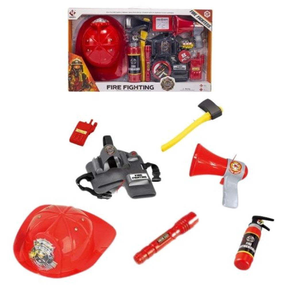 TrademarktΠαιδικό Σετ Πυροσβέστη Με Κράνος Και Αξεσουάρ 7τμχpapell.gr