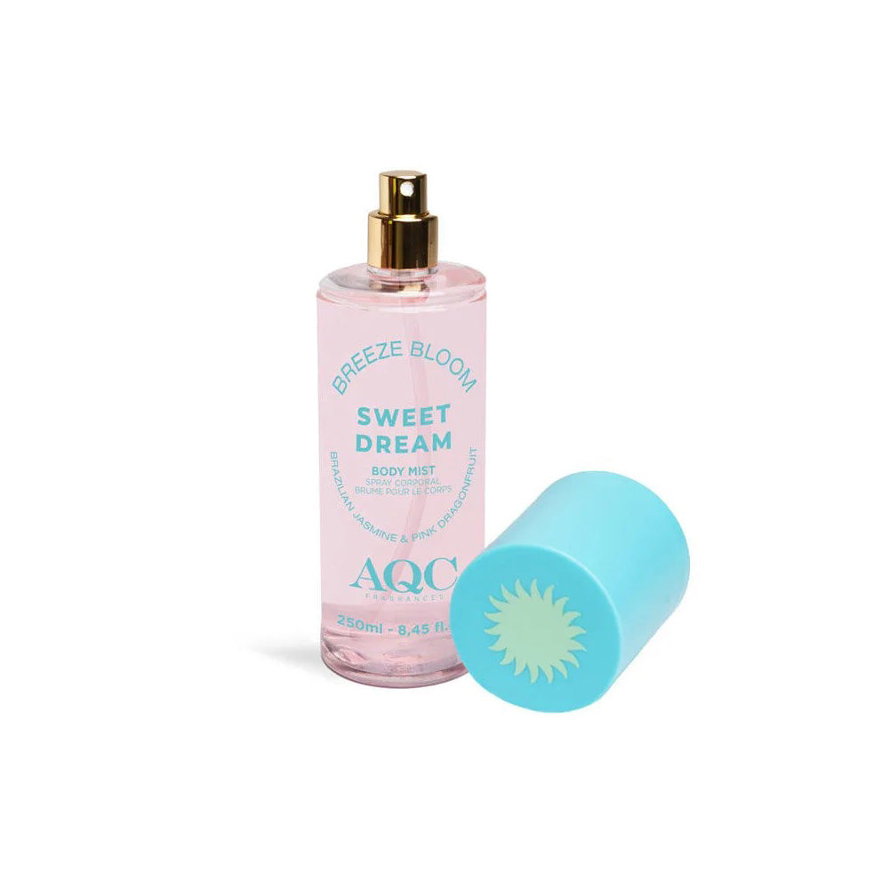 AQC Fragrances Body Mist Spray Breeze Bloom Sweet Dream Φρέσκο Σπρέι Σώματος Με Γιασεμί & Pink Dragon Fruit 250ml