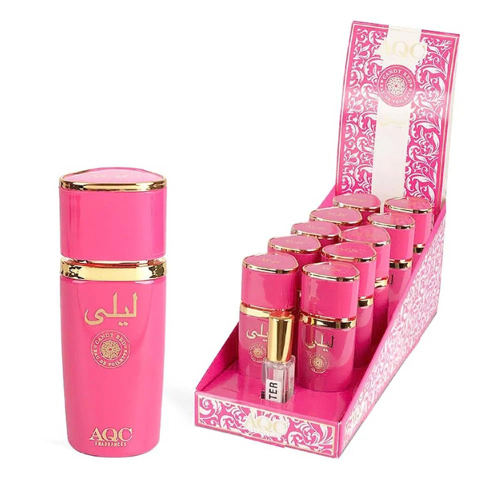 AQC Fragrances Leila Candy Red Eau De Toilette 60ml – Φρουτένιο Γκουρμέ Λουλουδένιο Άρωμα για Γυναίκες