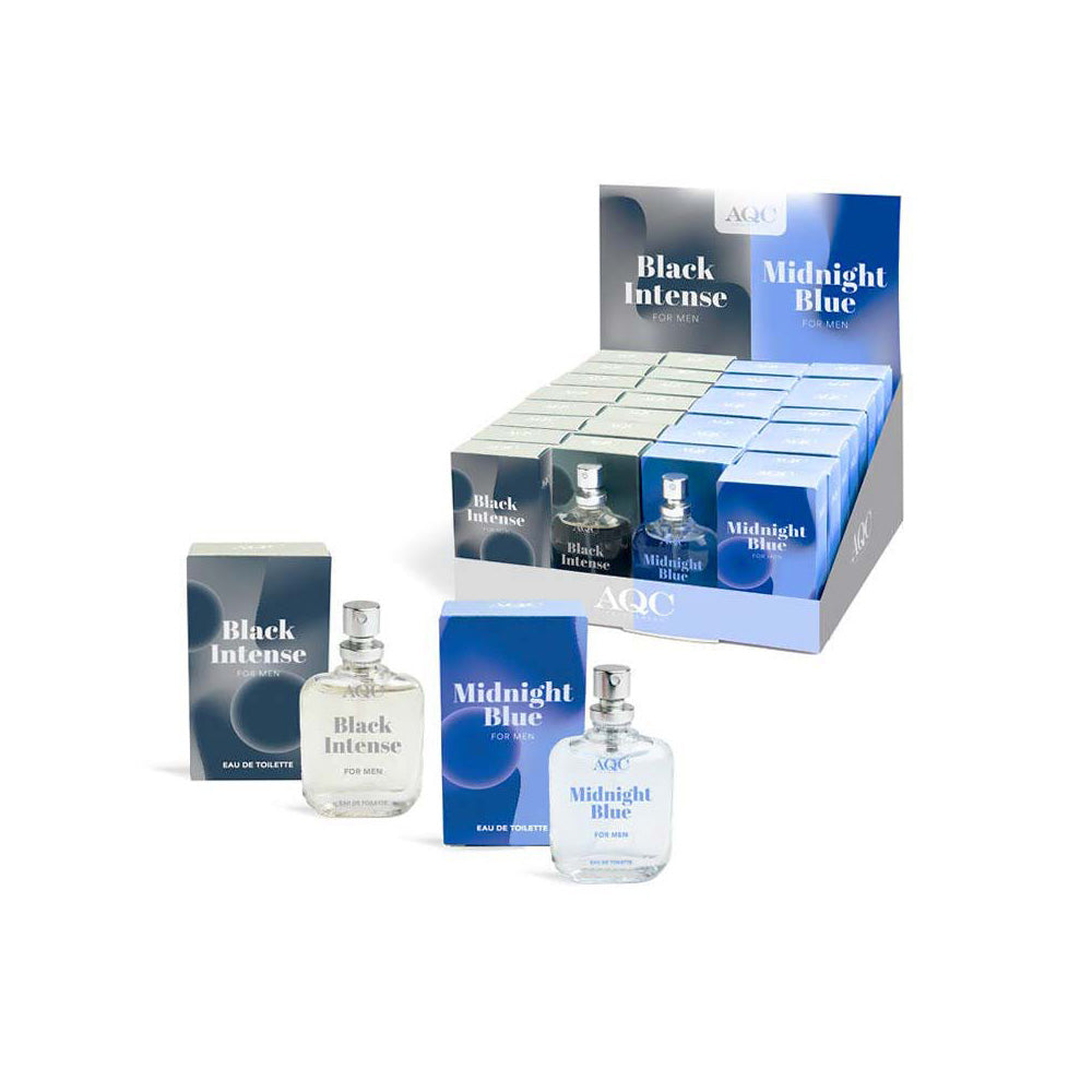 AQC Intense Black EDT for Men Μόσχου Ξυλώδες Άρωμα 15ml