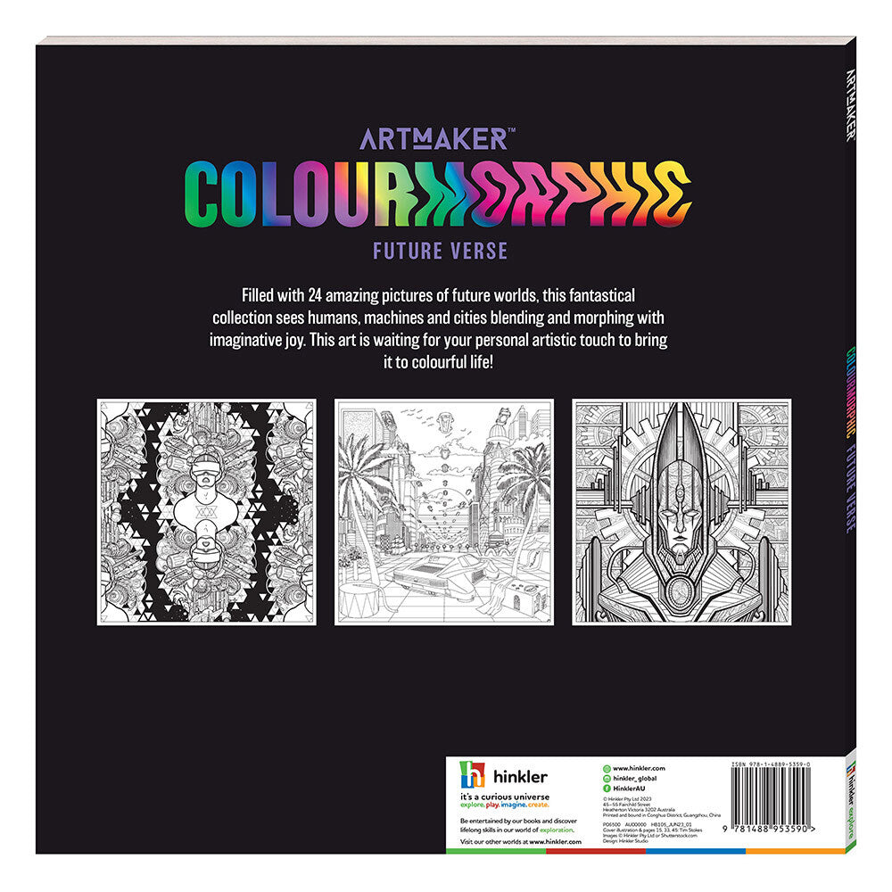 Art Maker Colourmorphic Colouring Book: Future Verse