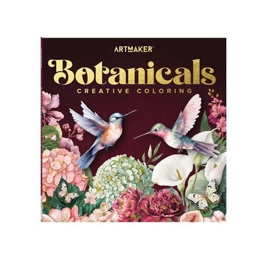 Art Maker Square Colouring Books: Botanicals