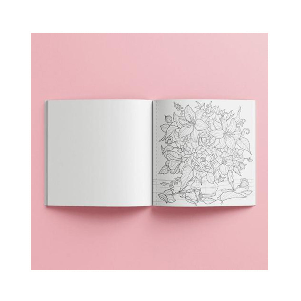 Art Maker Square Colouring Books: Botanicals
