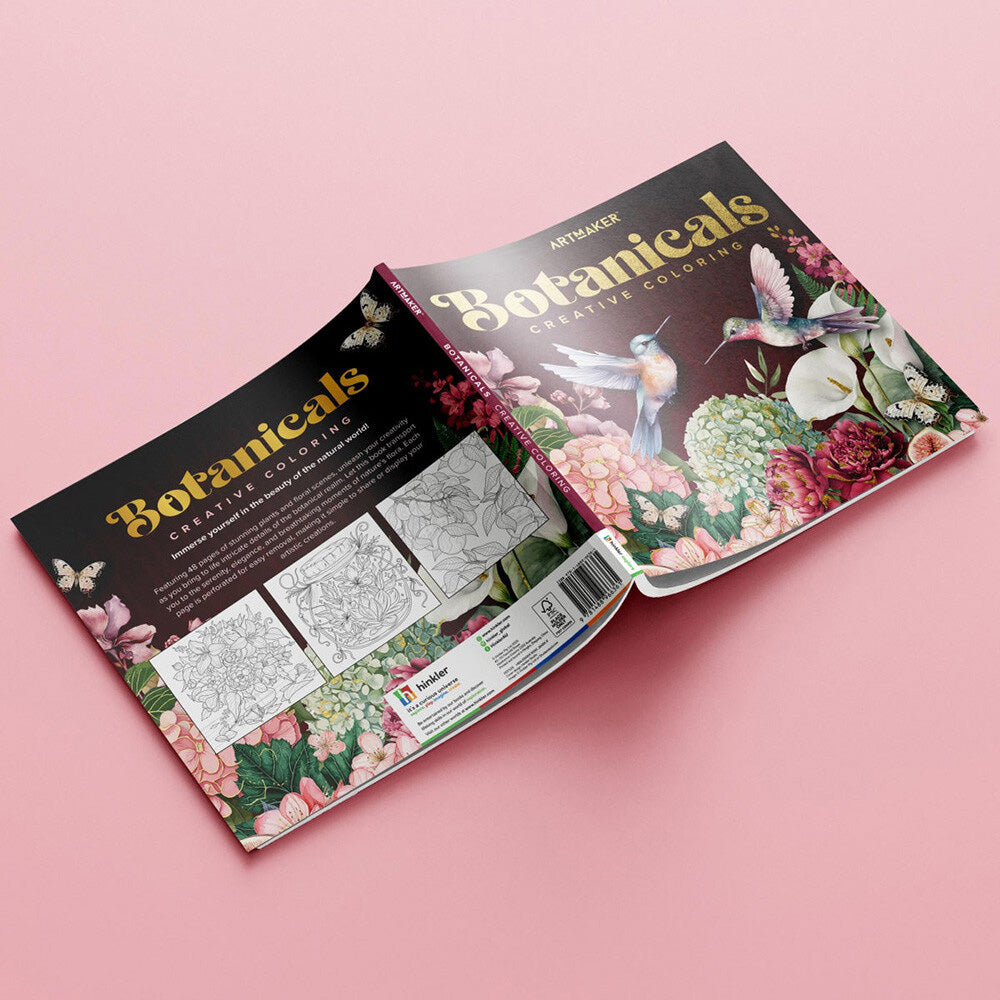 Art Maker Square Colouring Books: Botanicals
