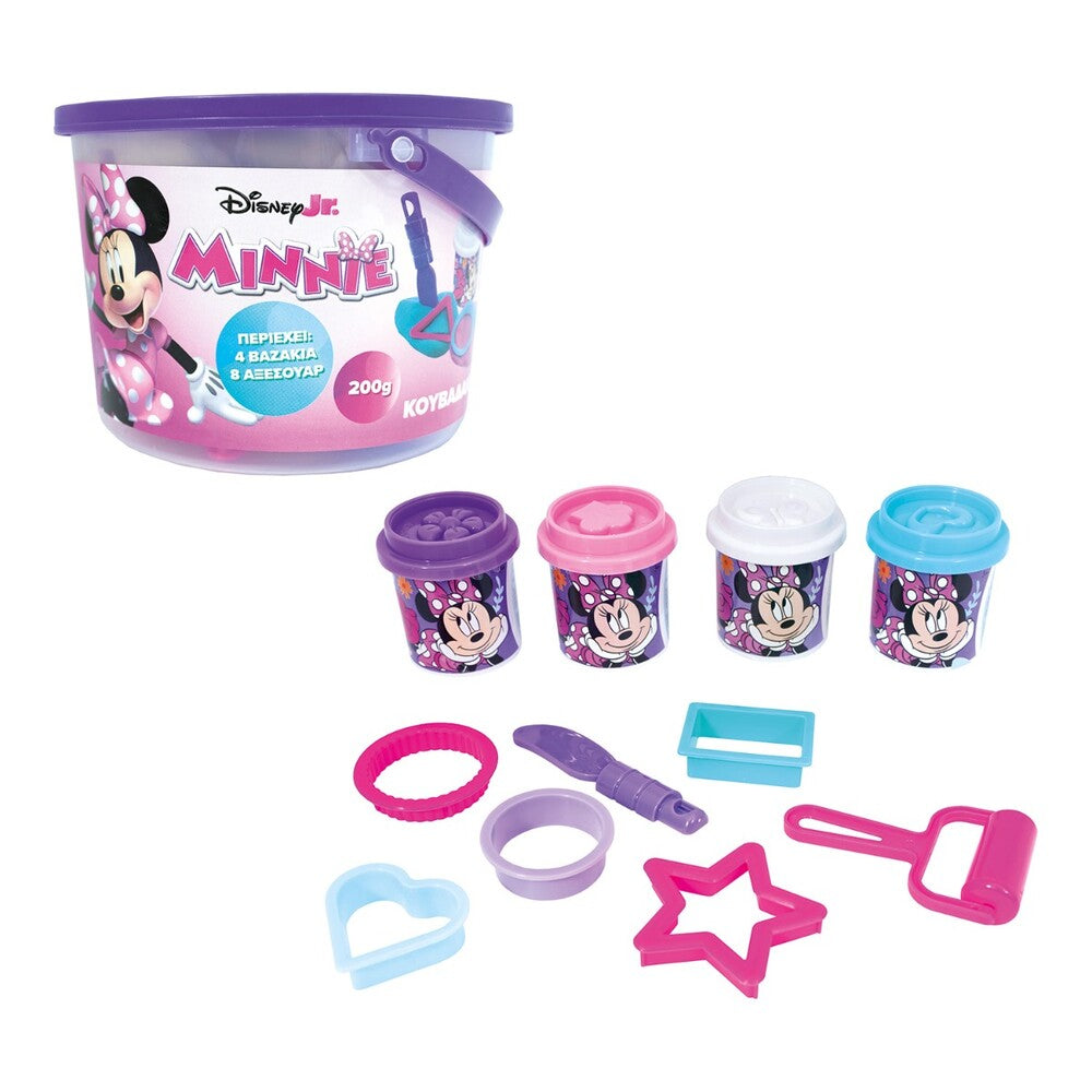 AS Πλαστελίνη Disney Minnie Κουβαδάκι Με 4 Βαζάκια - Καπάκια Καλουπάκια Και 8 Εργαλεία 200gr – εικόνα προϊόντος 2