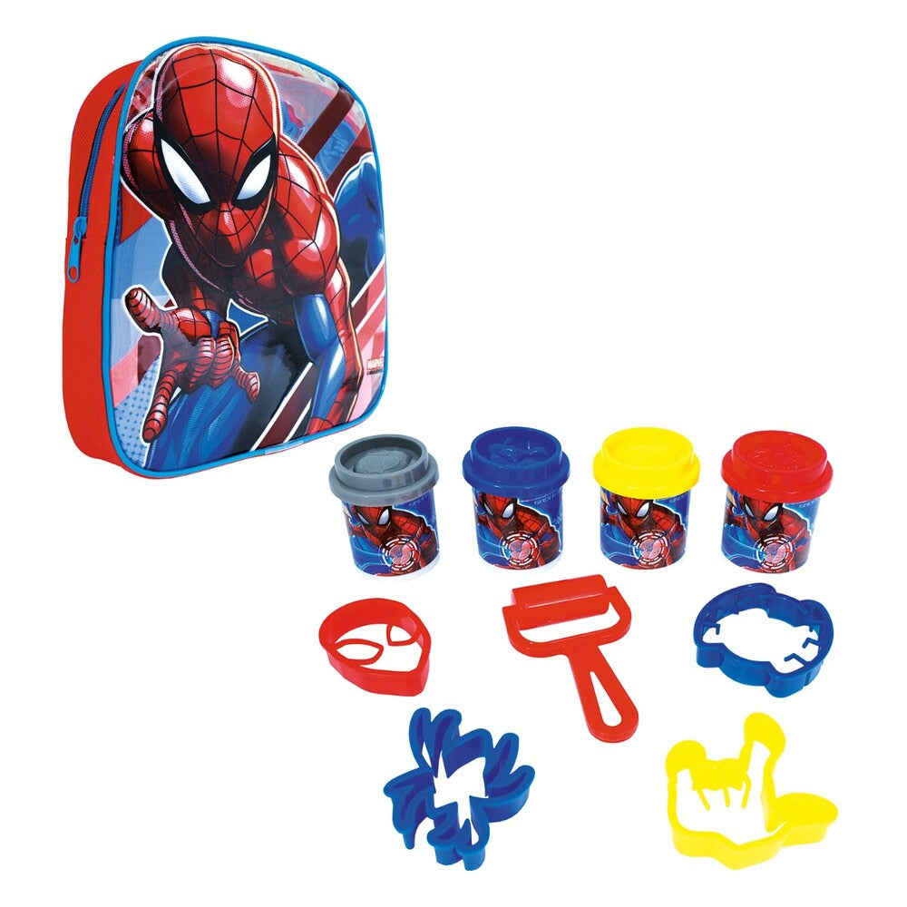 AS Πλαστελίνη Marvel Spiderman Τσάντα Πλάτης Με 4 Βαζάκια - Καπάκια Καλουπάκια Και 5 Εργαλεία 200gr Για 3+ Χρονών – εικόνα προϊόντος 4