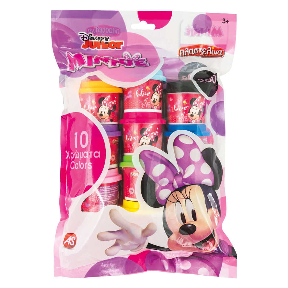 AS CompanyAS Πλαστελίνη Disney Minnie Σακουλάκι Με 10 Βαζάκια Και Καπάκια Καλουπάκια 280grpapell.gr