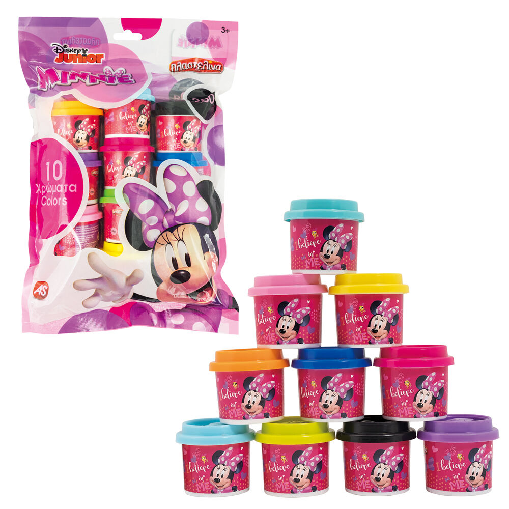 AS CompanyAS Πλαστελίνη Disney Minnie Σακουλάκι Με 10 Βαζάκια Και Καπάκια Καλουπάκια 280grpapell.gr