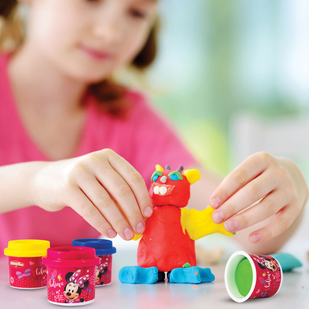 AS CompanyAS Πλαστελίνη Disney Minnie Σακουλάκι Με 10 Βαζάκια Και Καπάκια Καλουπάκια 280grpapell.gr