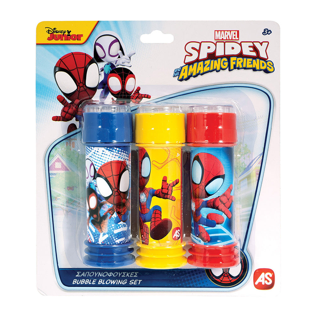 AS CompanyAs 3 Μπουκαλάκια Σαπουνόφουσκες Marvel Spidey And His Amazing Friends Για 3+ Χρονώνpapell.gr