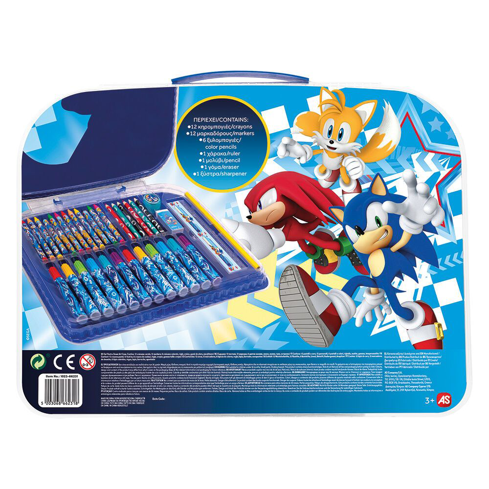 AS CompanyAS Art Case Σετ Ζωγραφικής Sonic The Hedgehogpapell.gr