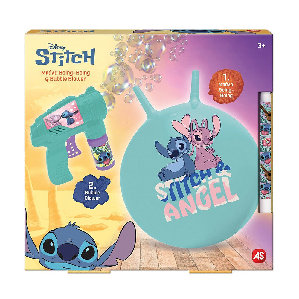 AS Σετ Λαμπάδα Boing Μπάλα & Bubble Gun Disney Stitch Για 3+ Χρονών