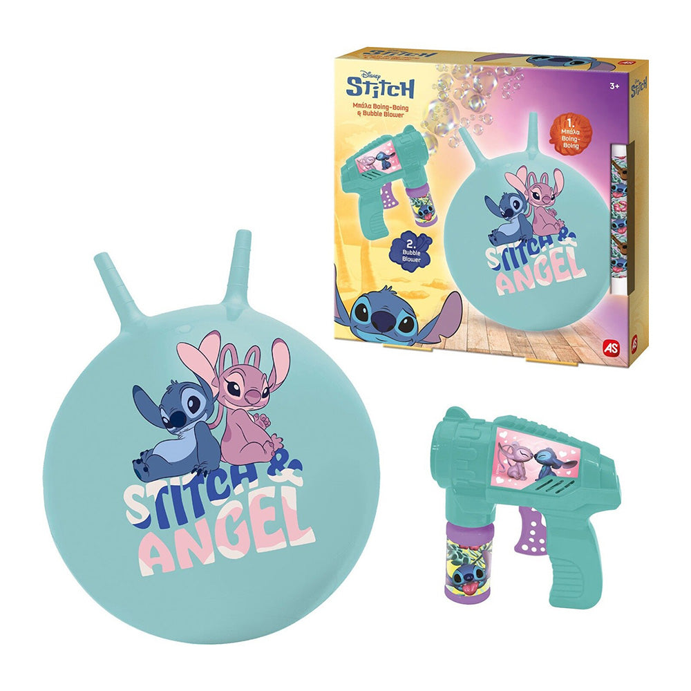 AS Σετ Λαμπάδα Boing Μπάλα & Bubble Gun Disney Stitch Για 3+ Χρονών