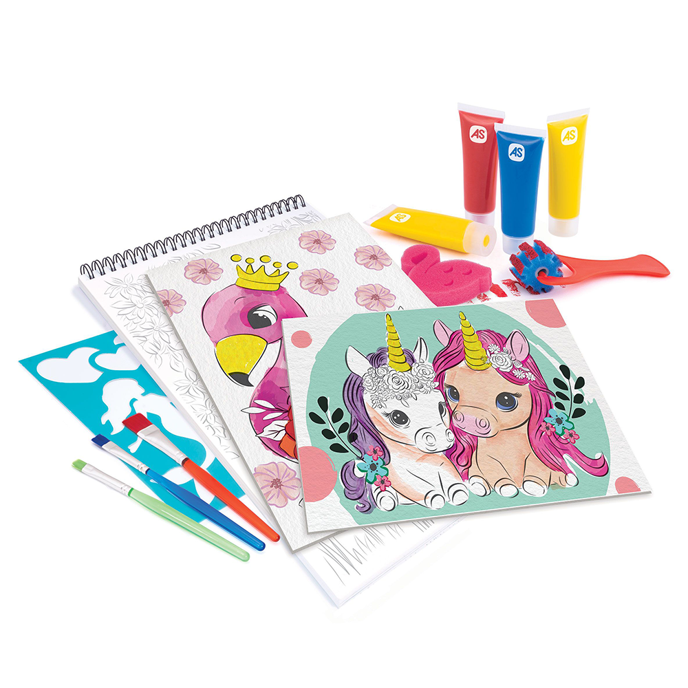 AS CompanyAS Happi Hobbi Εργαστήριο Ζωγραφικής Junior Χρώματα Νερομπογιάς Σετ Ζωγραφικήςpapell.gr