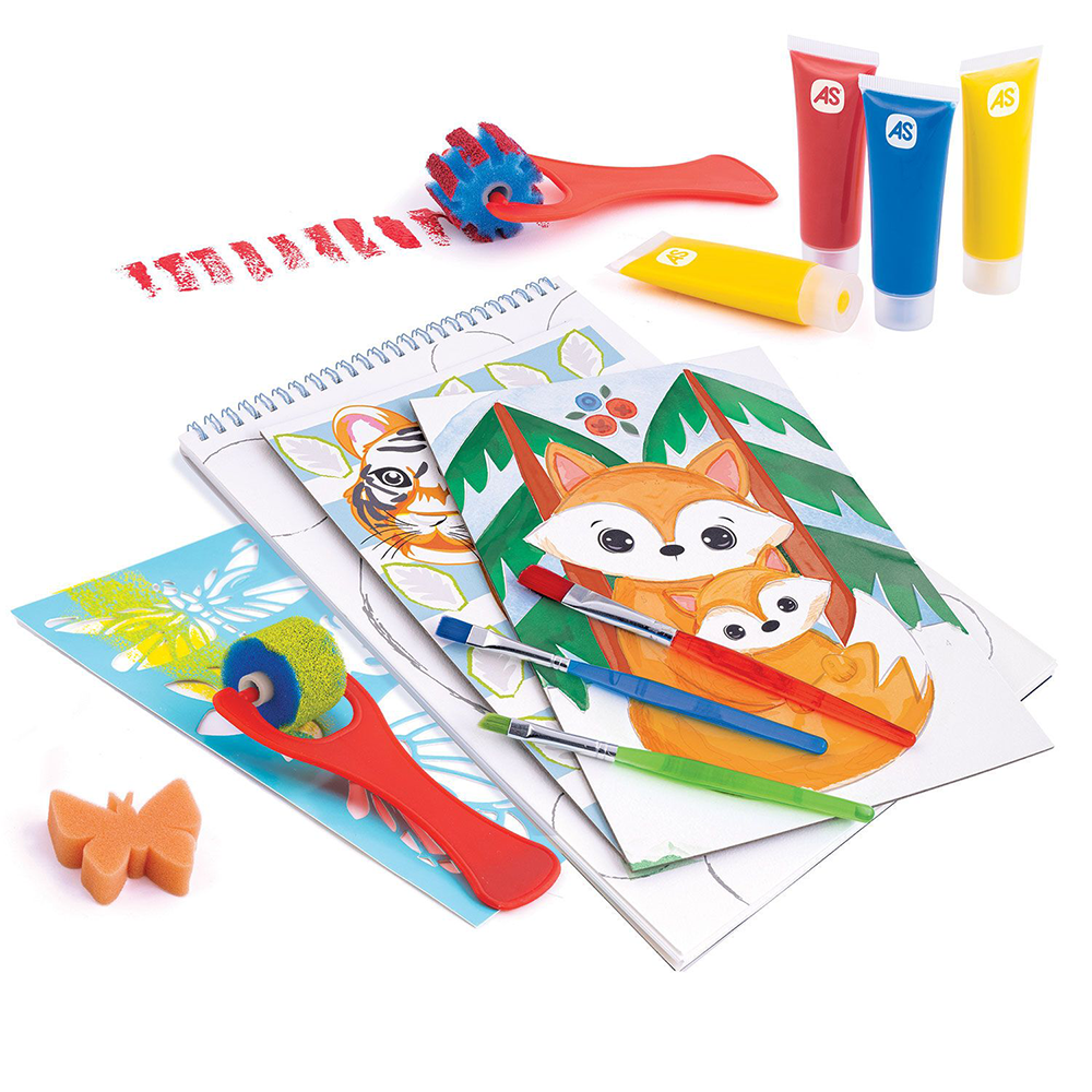 AS CompanyAS Happi Hobbi Εργαστήριο Ζωγραφικής Junior Χρώματα Νερομπογιάς Σετ Ζωγραφικήςpapell.gr