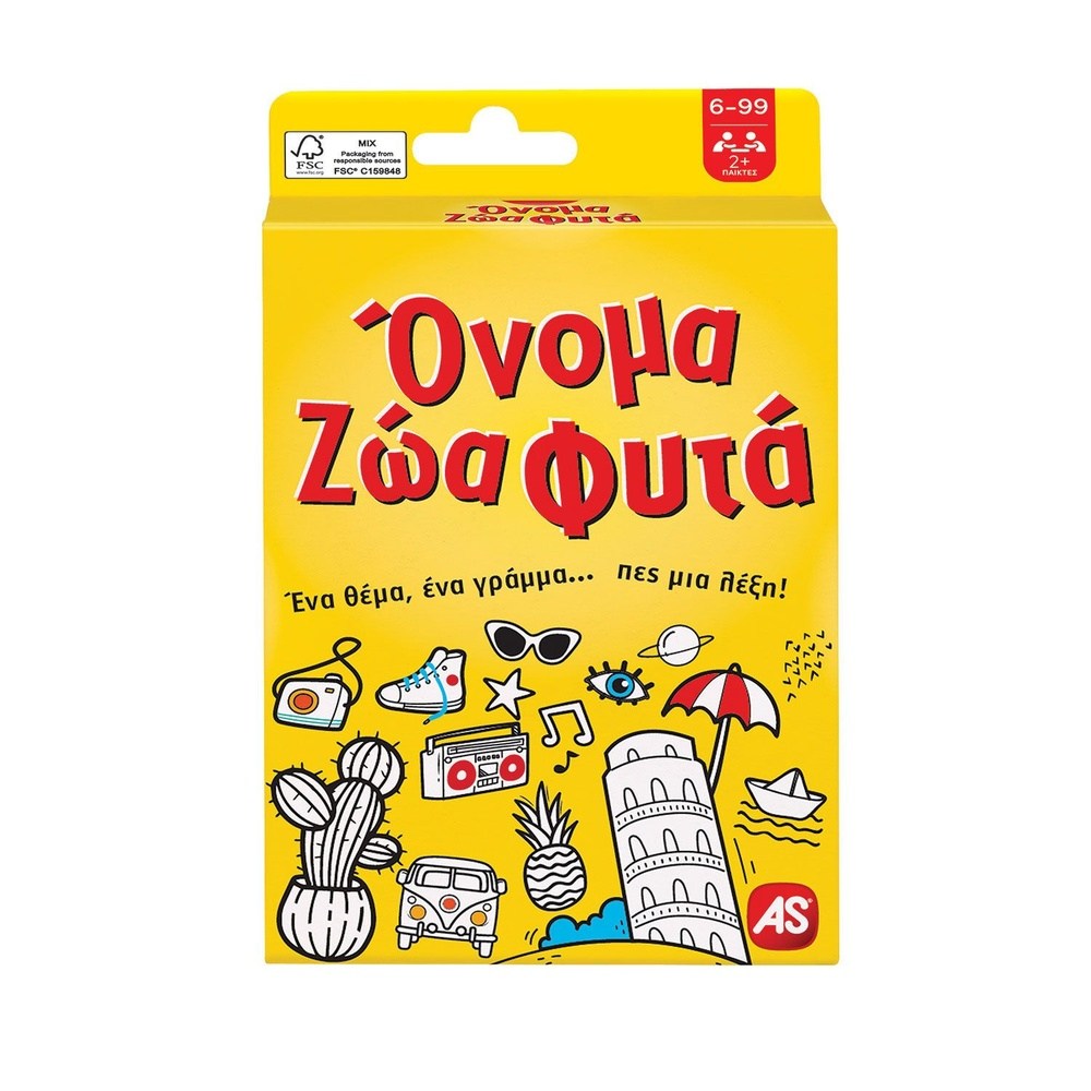 AS CompanyAS Games Παιχνίδι Με Κάρτες Όνομα Ζώα Φυτά Για Ηλικίες 6+ Χρονών Και 2+ Παίκτεςpapell.gr
