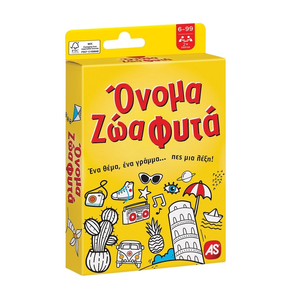 AS CompanyAS Games Παιχνίδι Με Κάρτες Όνομα Ζώα Φυτά Για Ηλικίες 6+ Χρονών Και 2+ Παίκτεςpapell.gr