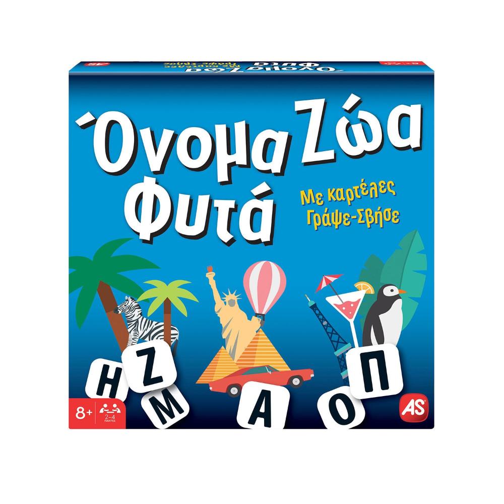 AS CompanyAS Games Επιτραπέζιο Παιχνίδι Όνομα - Ζώα - Φυτά Board Edition Για Ηλικίες 8+ Χρονώνpapell.gr