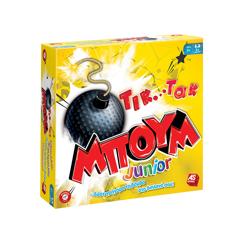 AS Games Επιτραπέζιο Παιχνίδι Τικ Τακ Μπουμ Junior Για Ηλικίες 5+ Χρονών