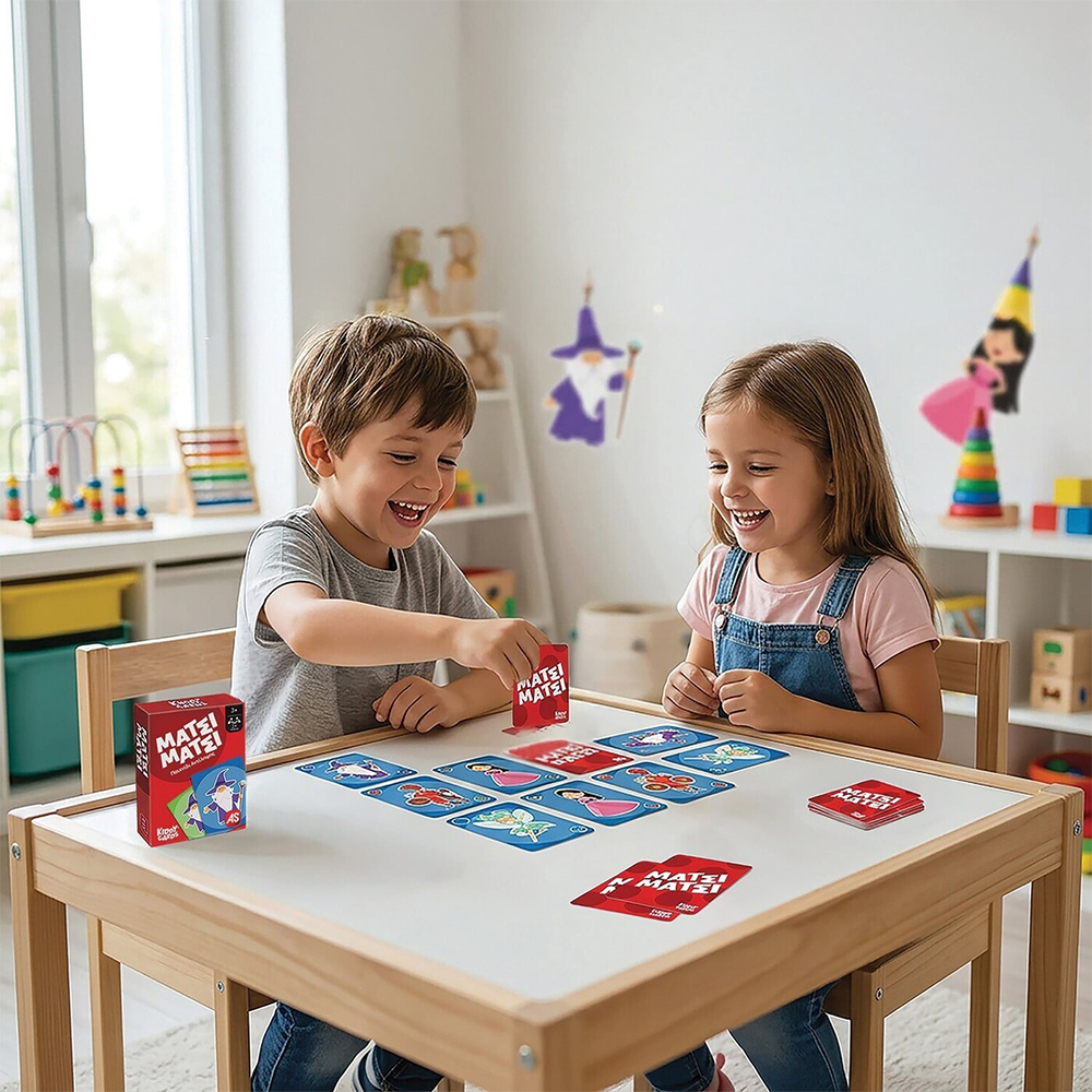 AS Games Kiddy Cards Μάτσι Μάτσι Παιχνίδι Στρατηγικής με Κάρτες για 3+ Ετών