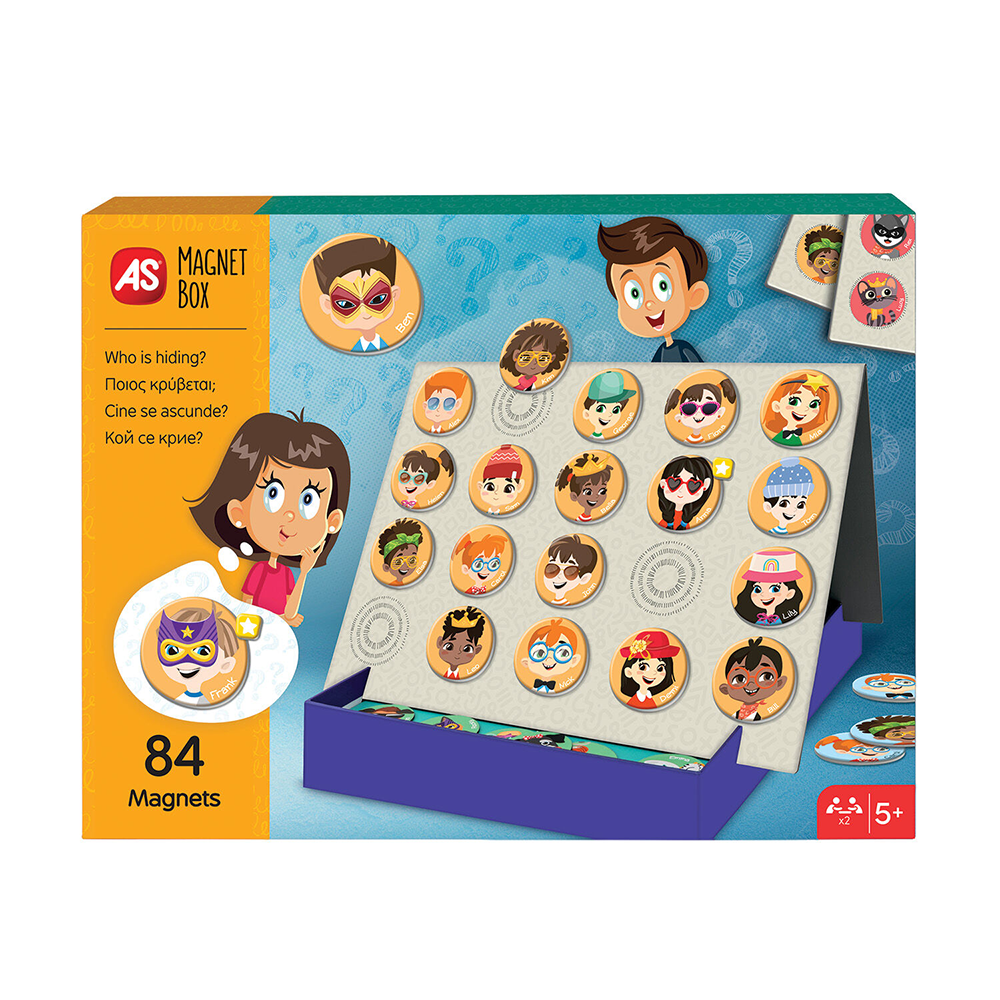 AS CompanyAS Magnet Box Ποιος Κρύβεται? 84 Εκπαιδευτικοί Χάρτινοι Μαγνήτες Για 5+ Χρονώνpapell.gr