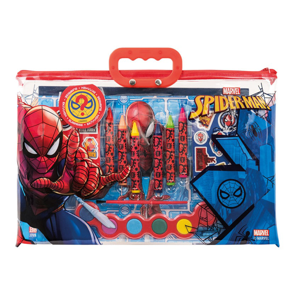 AS CompanyAS Σετ Ζωγραφικής Marvel Spiderman Σε Διάφανη Τσάνταpapell.gr