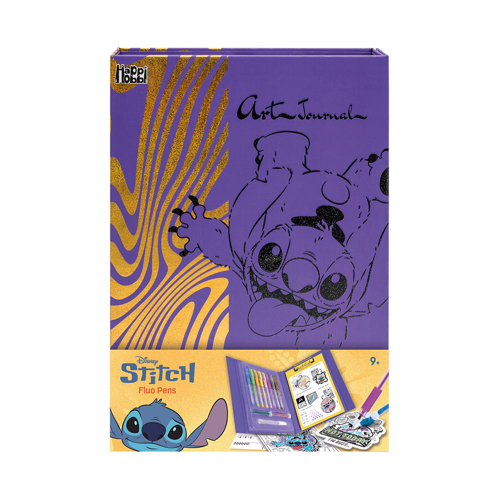 As Happi Hobbi Art Journal Fluo Στυλό Disney Stitch Για 9+ Χρονών