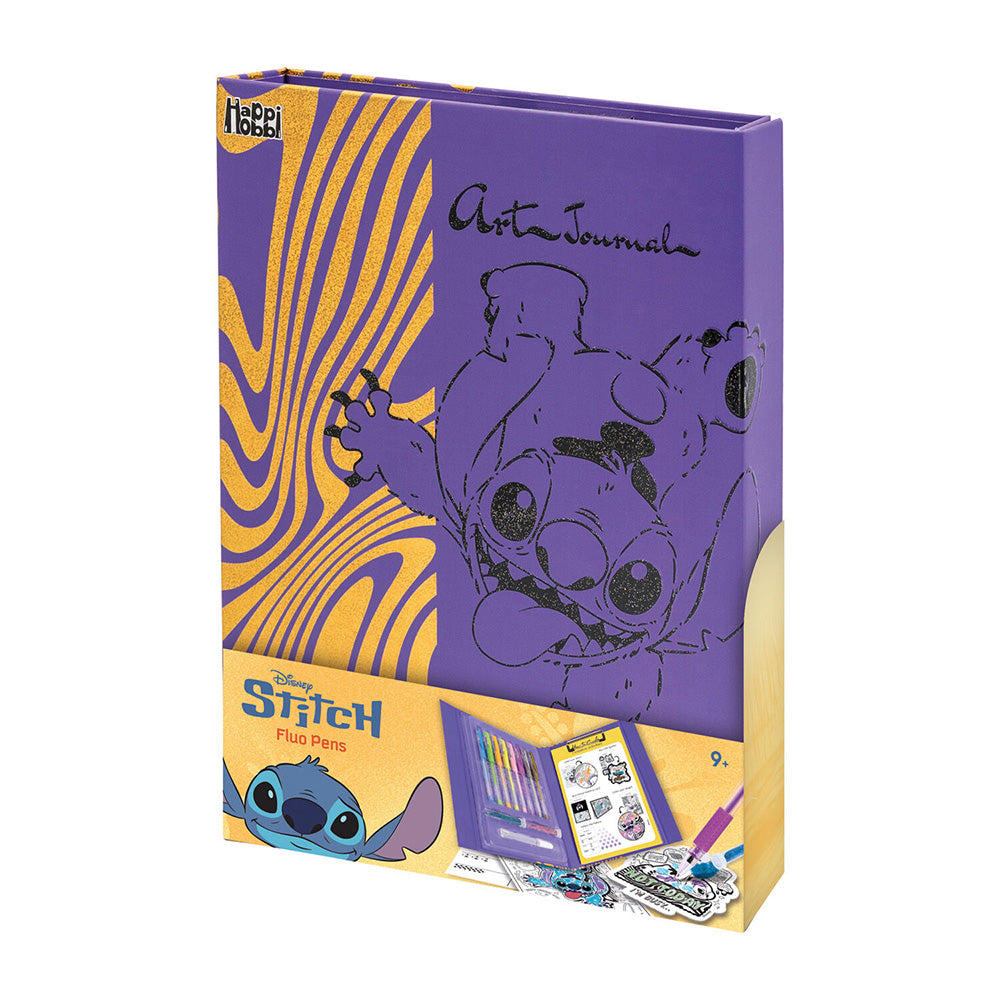 As Happi Hobbi Art Journal Fluo Στυλό Disney Stitch Για 9+ Χρονών