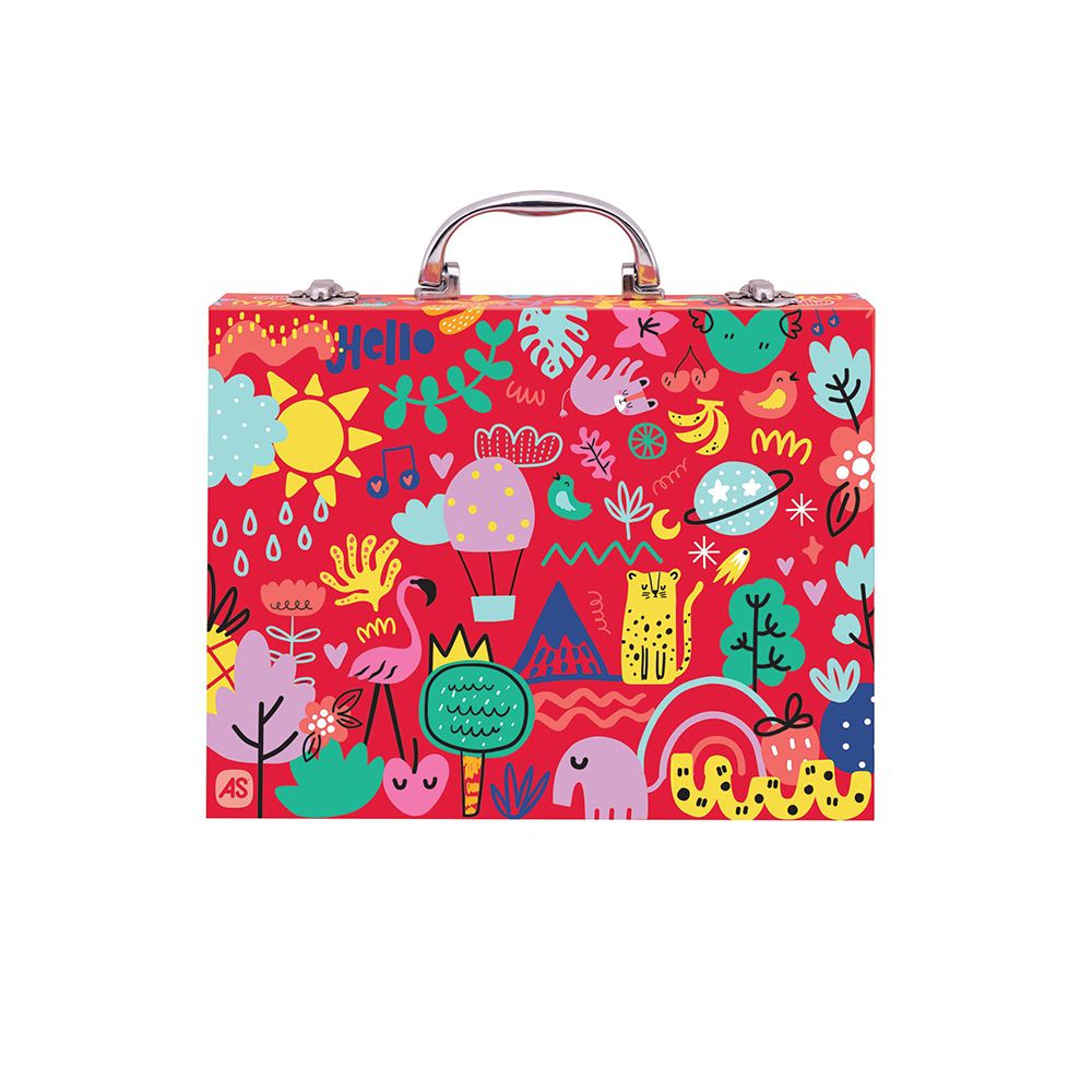 AS CompanyAS Happi Hobbi Κασετίνα Ζωγραφικής Ξύλινη Deluxe My World Με 50 Αξεσουάρpapell.gr