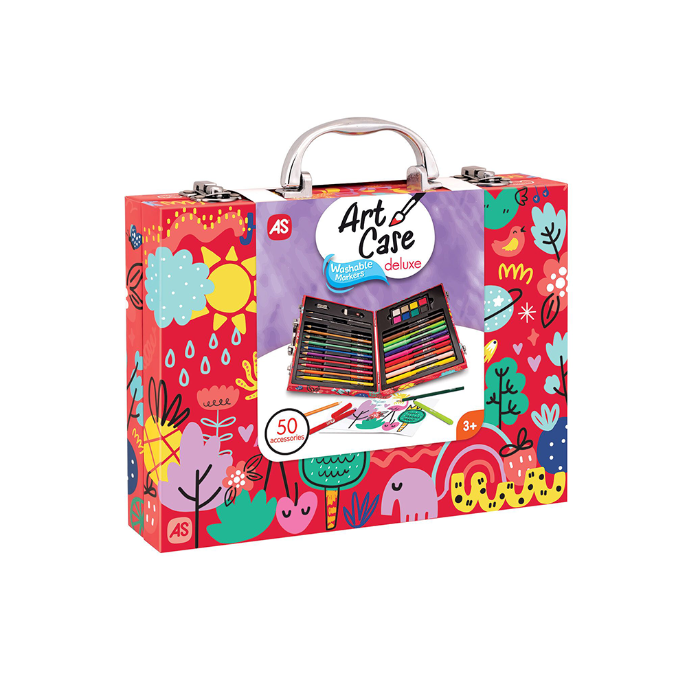 AS CompanyAS Happi Hobbi Κασετίνα Ζωγραφικής Ξύλινη Deluxe My World Με 50 Αξεσουάρpapell.gr