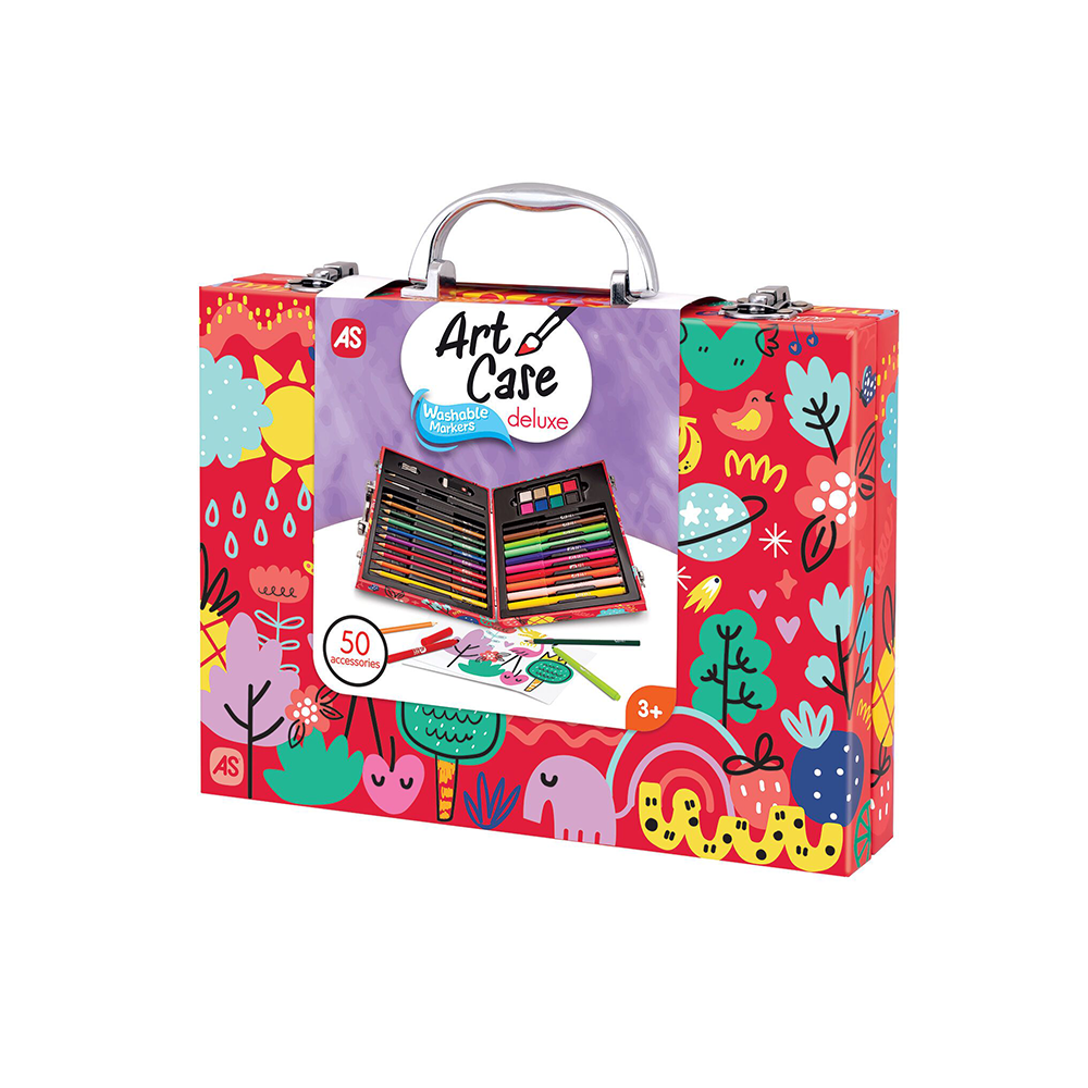 AS CompanyAS Happi Hobbi Κασετίνα Ζωγραφικής Ξύλινη Deluxe My World Με 50 Αξεσουάρpapell.gr