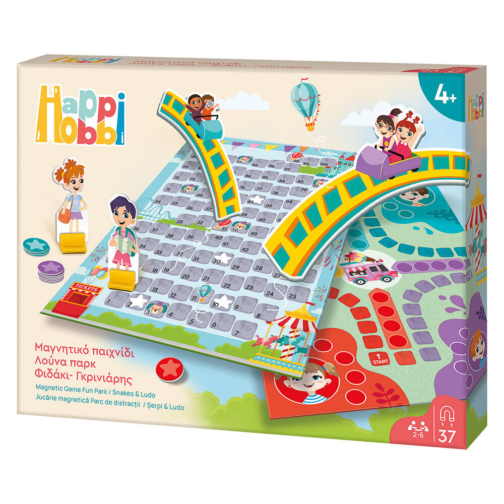 AS CompanyAs HappiHobbi Μαγνητικό Επιτραπέζιο Λούνα Παρκ Φιδάκι - Γκρινιάρης Με 37 Χάρτινους Εκπαιδευτικούς Μαγνήτεςpapell.gr