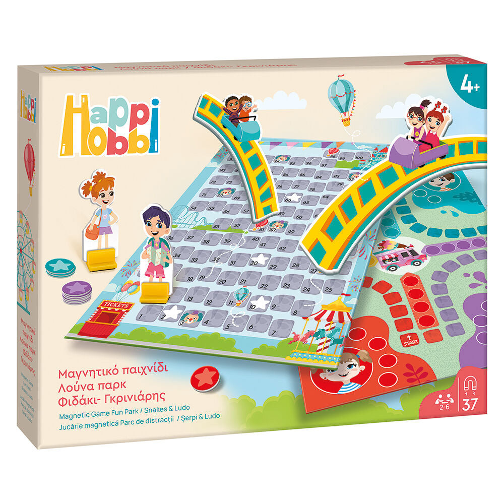 AS CompanyAs HappiHobbi Μαγνητικό Επιτραπέζιο Λούνα Παρκ Φιδάκι - Γκρινιάρης Με 37 Χάρτινους Εκπαιδευτικούς Μαγνήτεςpapell.gr