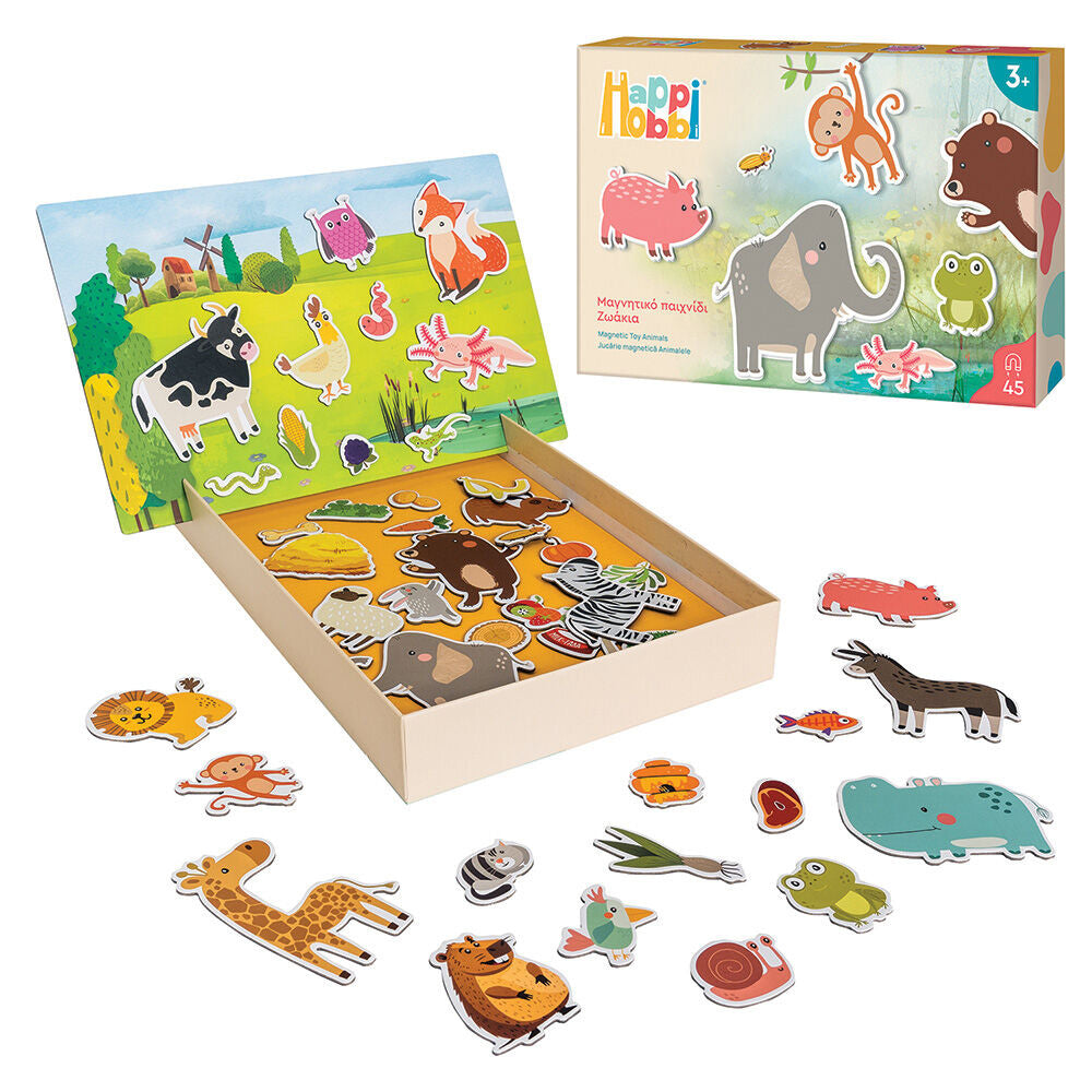AS CompanyAs HappiHobbi Ζωάκια 45 Εκπαιδευτικοί Χάρτινοι Μαγνήτες Για 3+ Χρονώνpapell.gr