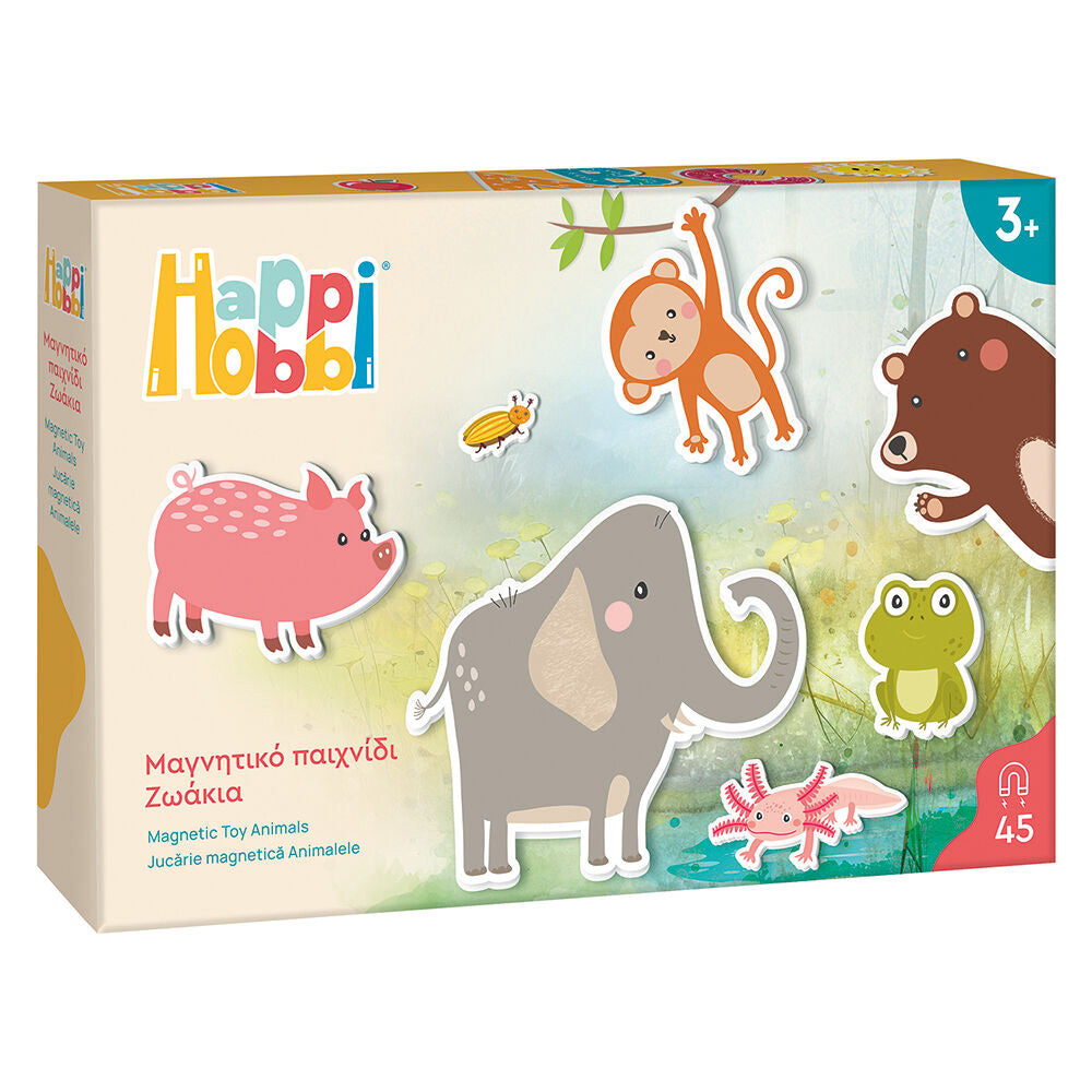 AS CompanyAs HappiHobbi Ζωάκια 45 Εκπαιδευτικοί Χάρτινοι Μαγνήτες Για 3+ Χρονώνpapell.gr
