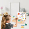 As Magnet Box Ξυλινος Μαγνητικος Επιτραπεζιος Πινακας 2 Οψεων Με 35 Μαγνητες