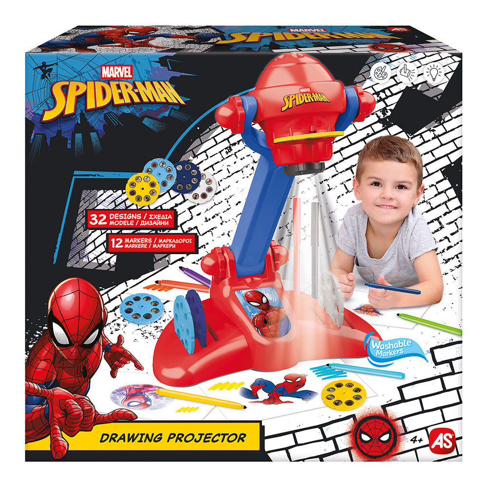 AS Προτζέκτορας Ζωγραφικής Spiderman Για 4+ Χρονών