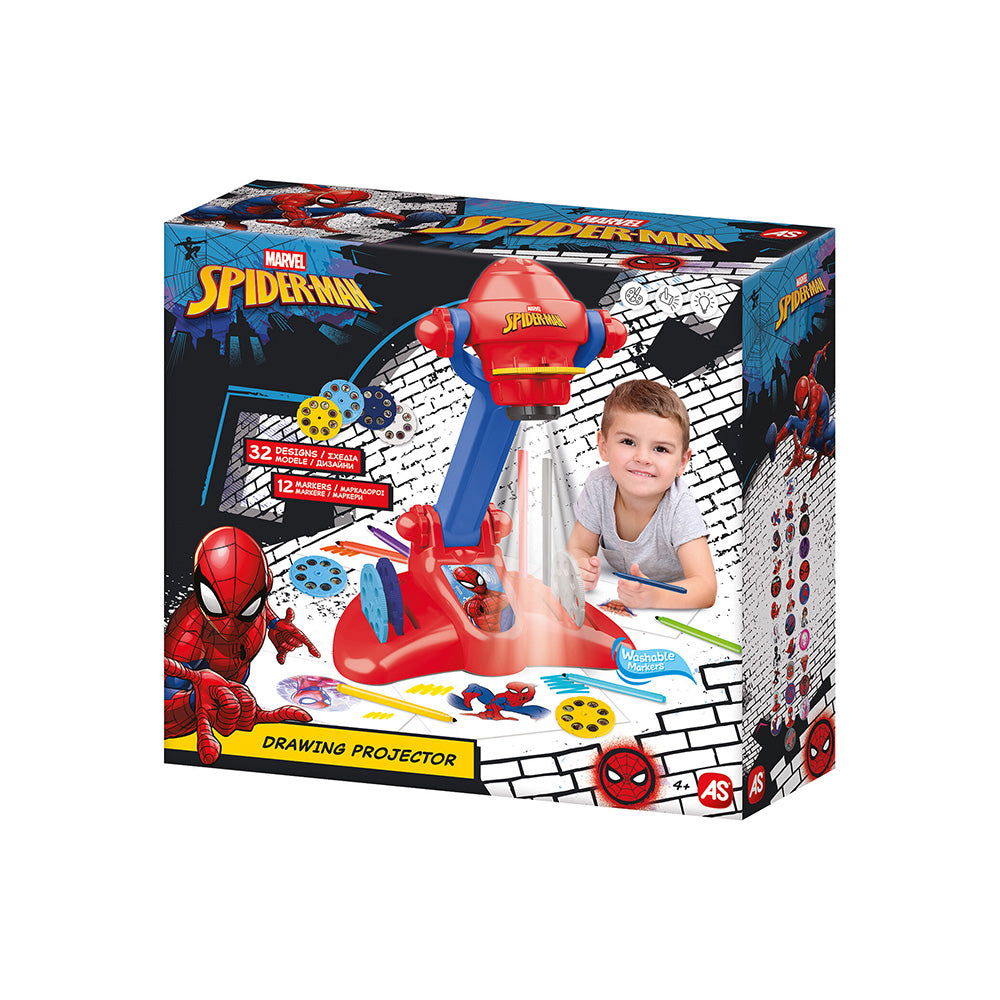 AS Προτζέκτορας Ζωγραφικής Spiderman Για 4+ Χρονών