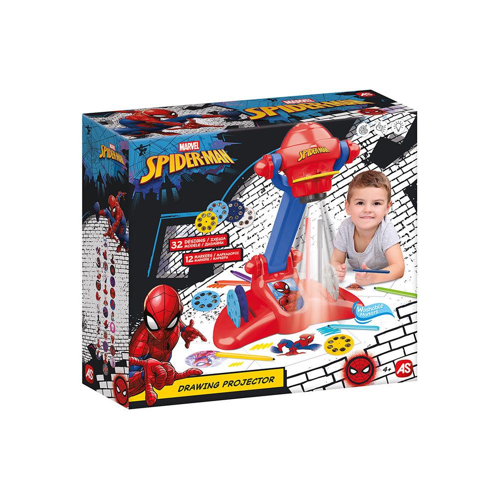 AS Προτζέκτορας Ζωγραφικής Spiderman Για 4+ Χρονών