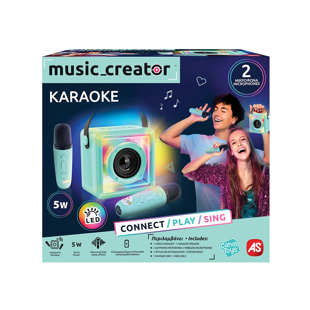 Music Creator II Φορητό Σετ Mini Karaoke Bluetooth 