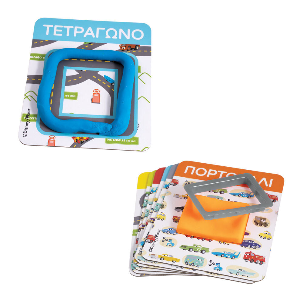 AS CompanyAS Πλαστελίνη Disney Cars Μαθαίνω Τα Σχήματα Και Τα Χρώματα 8 Βαζάκια Με Καπάκια Καλουπάκια 224grpapell.gr