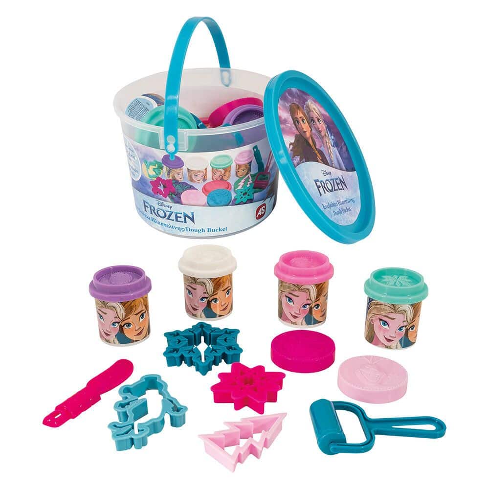 AS CompanyAS Πλαστελίνη Disney Frozen Κουβαδάκι Με 4 Βαζάκια Και 8 Εργαλεία 200 gr 3+ Χρονώνpapell.gr
