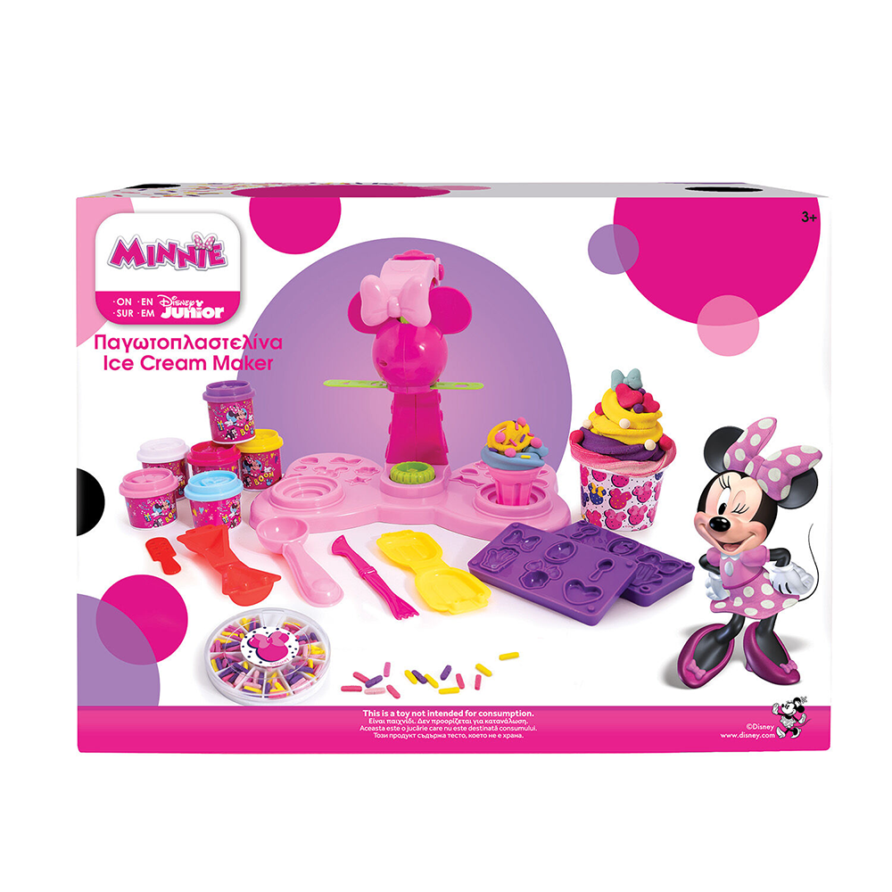 AS Πλαστελίνη Disney Minnie Παγωτοπλαστελίνα Με 6 Βαζάκια-Καπάκια Καλουπάκια 256 gr & Sprinkles