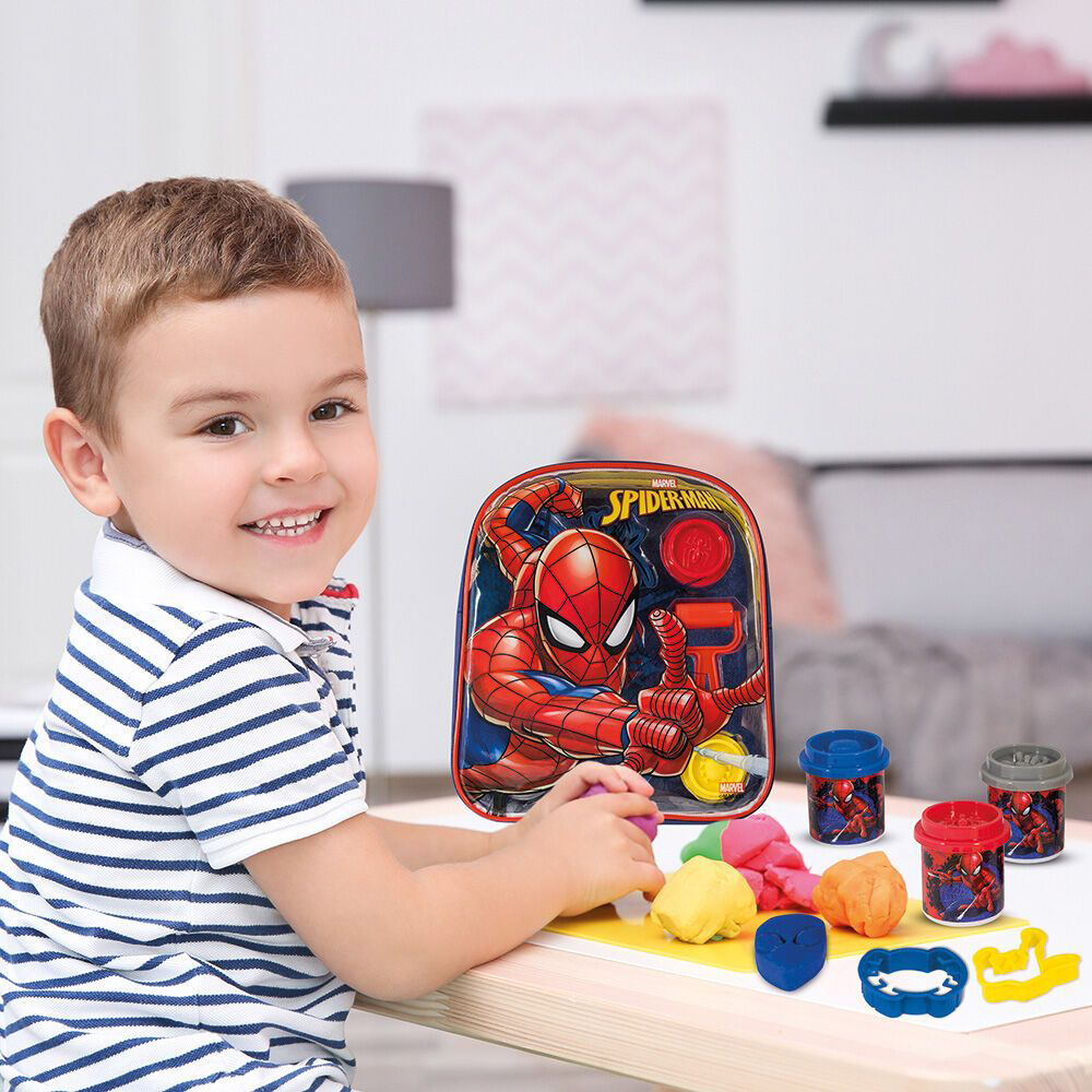 AS CompanyAS Πλαστελίνη Marvel Spiderman Τσάντα Πλάτης Με 4 Βαζάκια - Καπάκια Καλουπάκια Και 5 Εργαλεία 200grpapell.gr