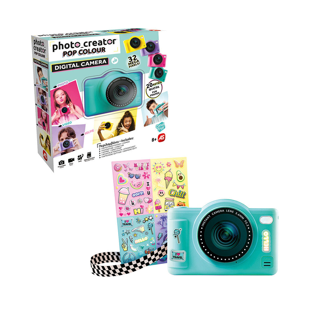 AS Photo Creator Ψηφιακή Φωτογραφική Μηχανή Digital Camera Για 8+ Χρονών