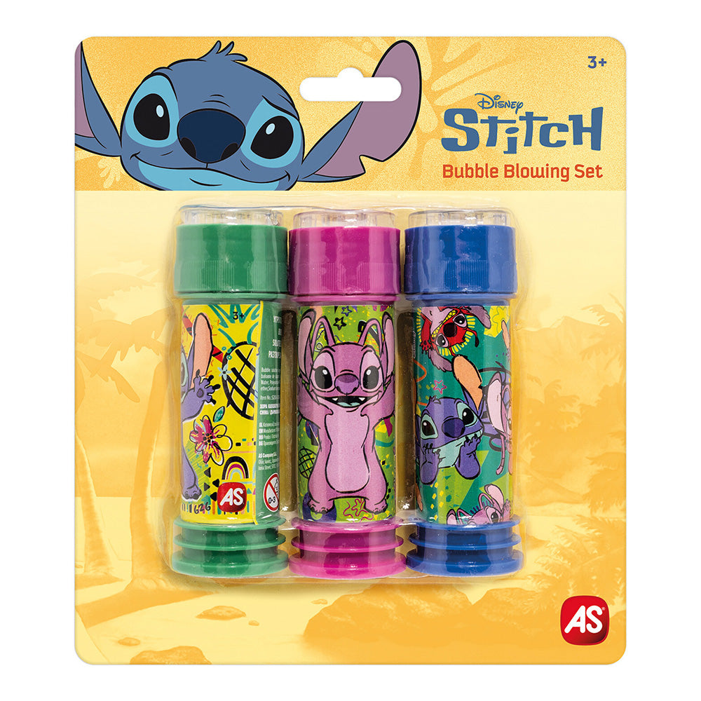 AS Σαπουνόφουσκες Stitch Σετ 3 Τμχ