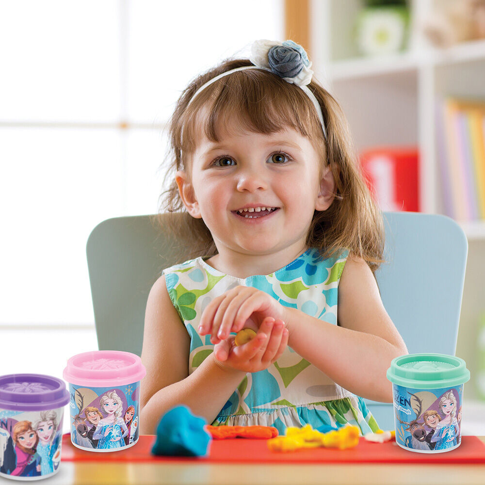 AS Πλαστελίνη Disney Frozen Σακουλάκι Με 5 Βαζάκια Και Καπάκια Καλουπάκια 570 gr Για 3+ Χρονών
